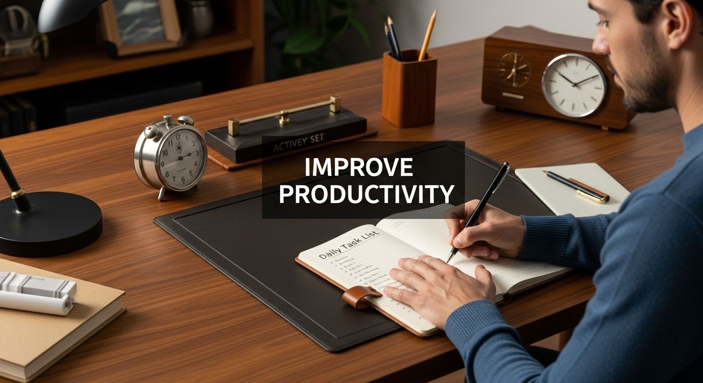 retro productivity workspace