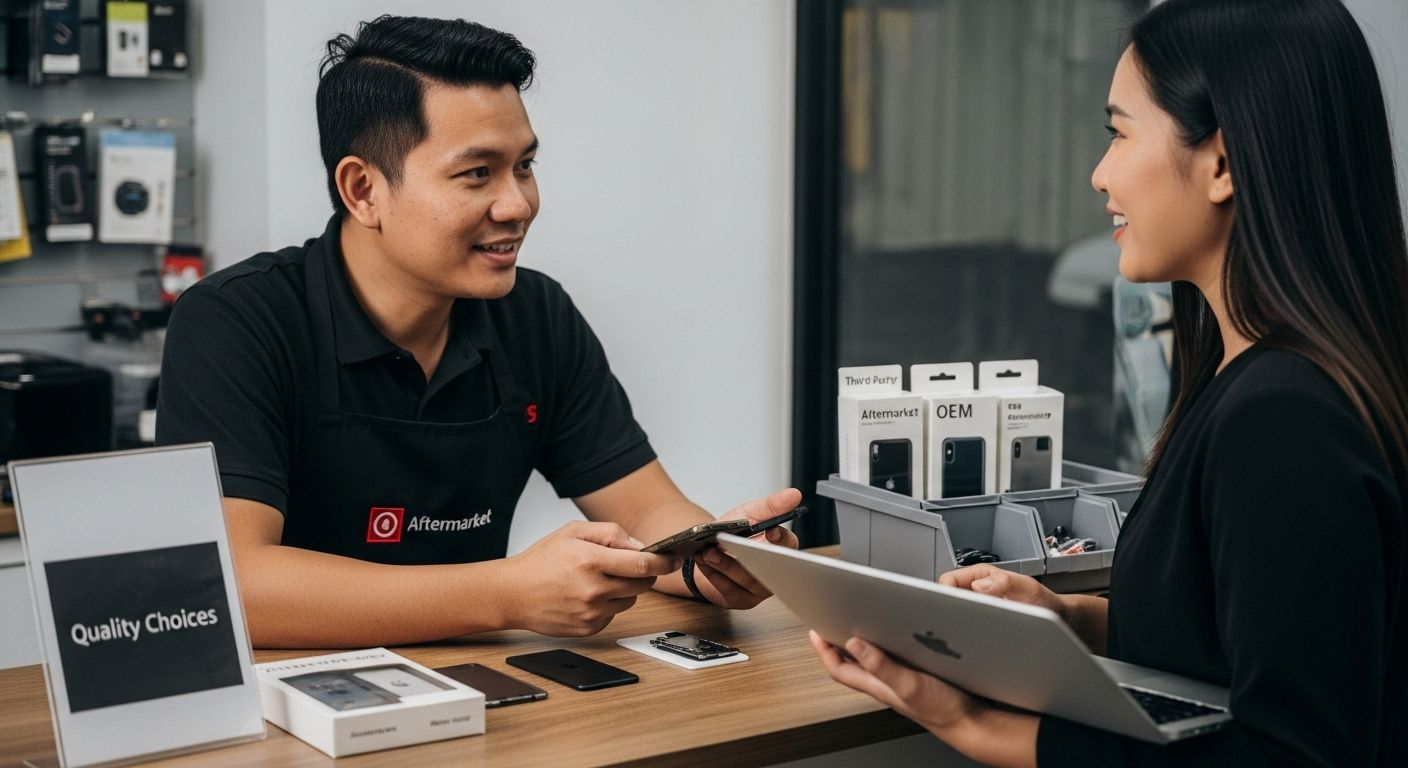 aftermarket electronics repair customer