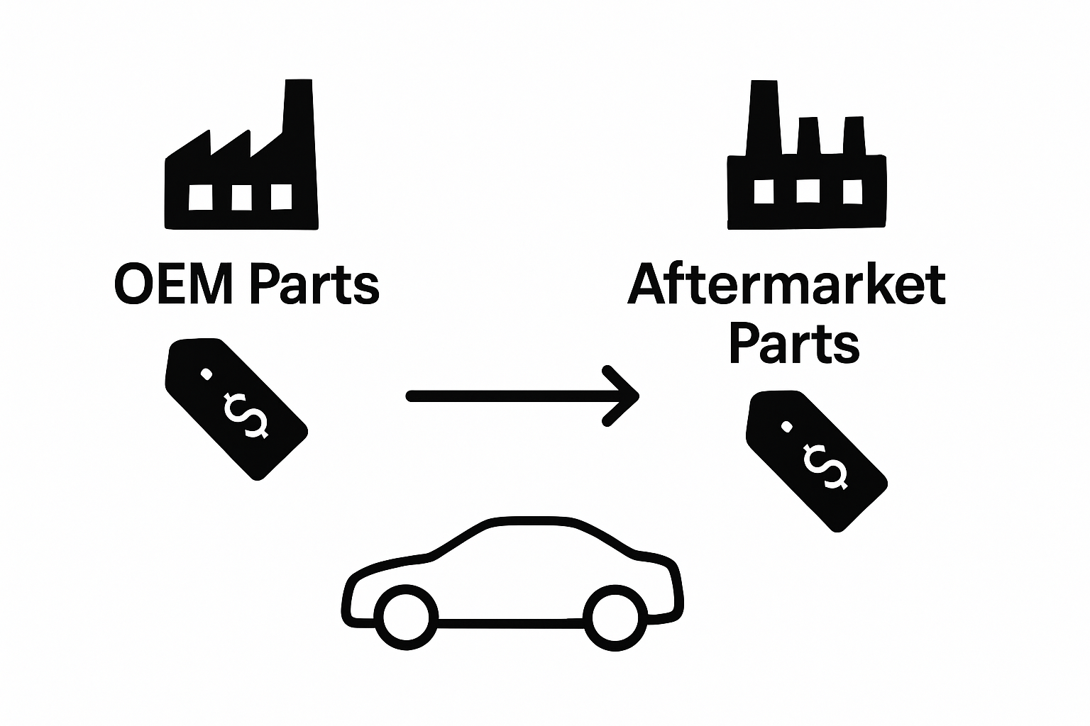 OEM vs aftermarket parts basic comparison