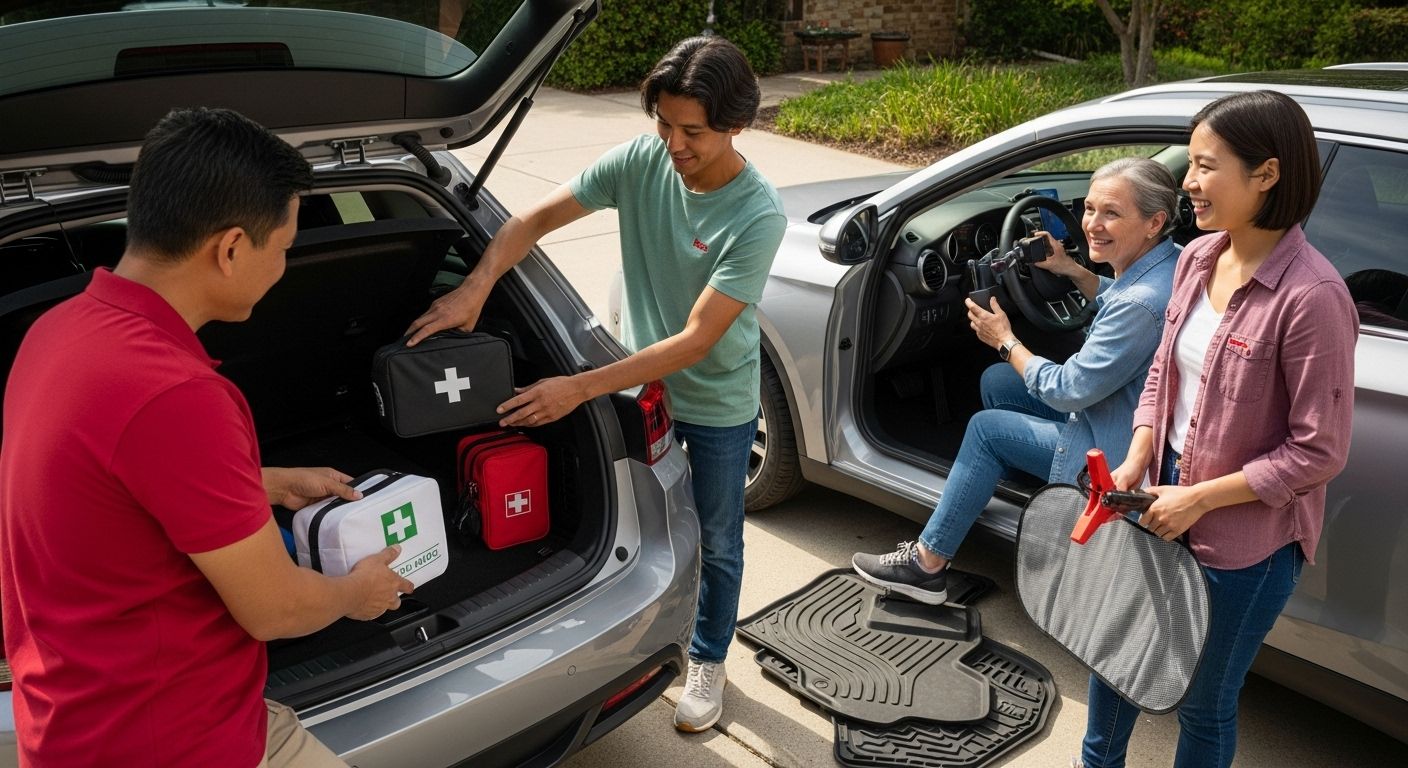 car accessories, road safety, organized car