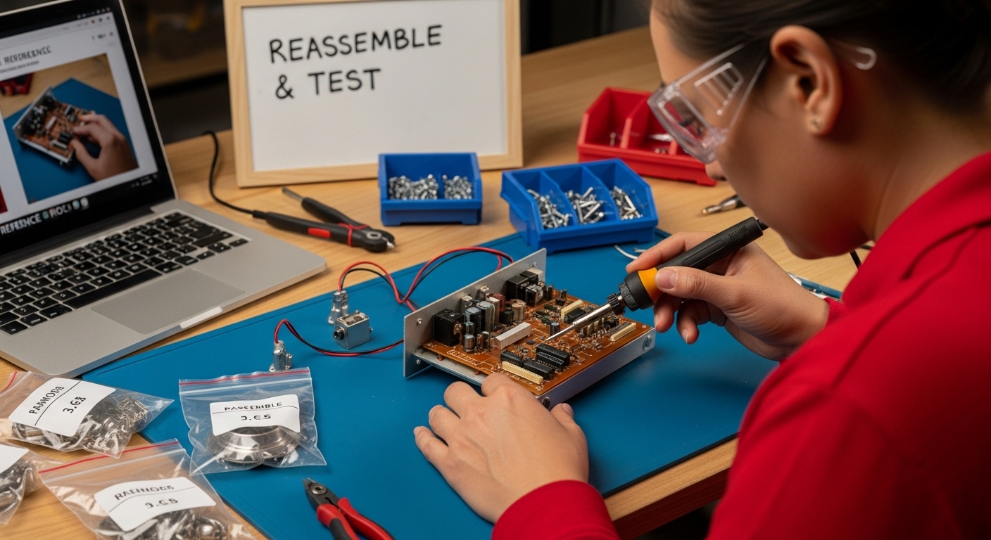 electronics reassembly restoration