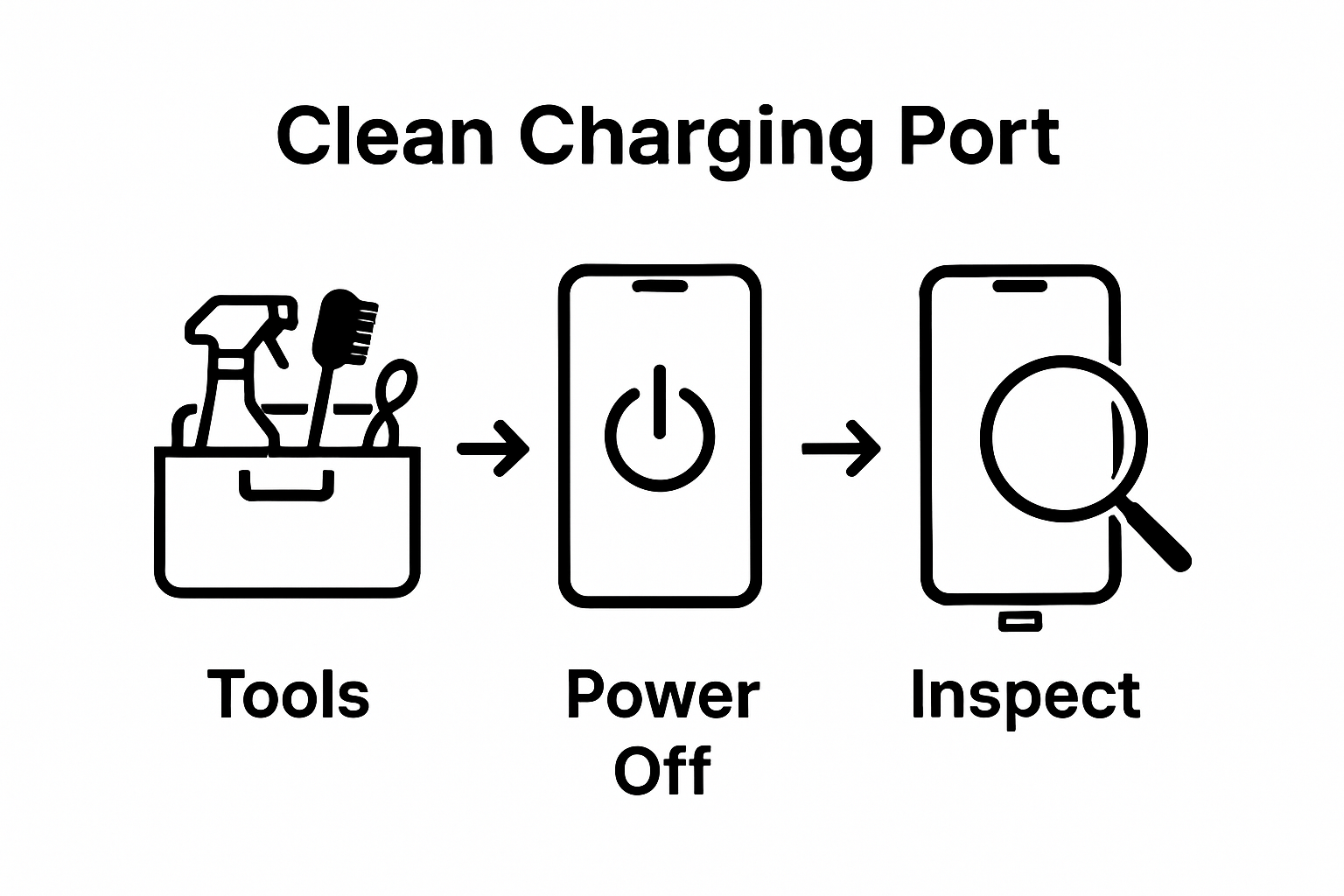 Infographic showing preparation, shutdown, and inspection steps