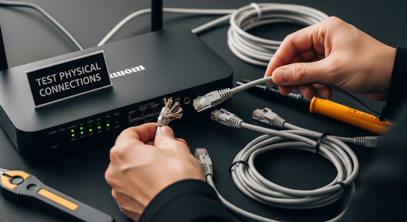 test cable connections