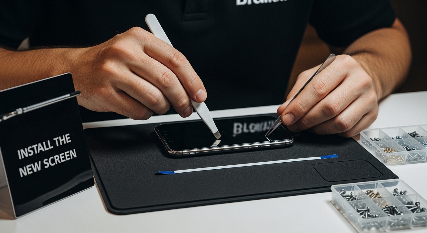 screen installation process phone