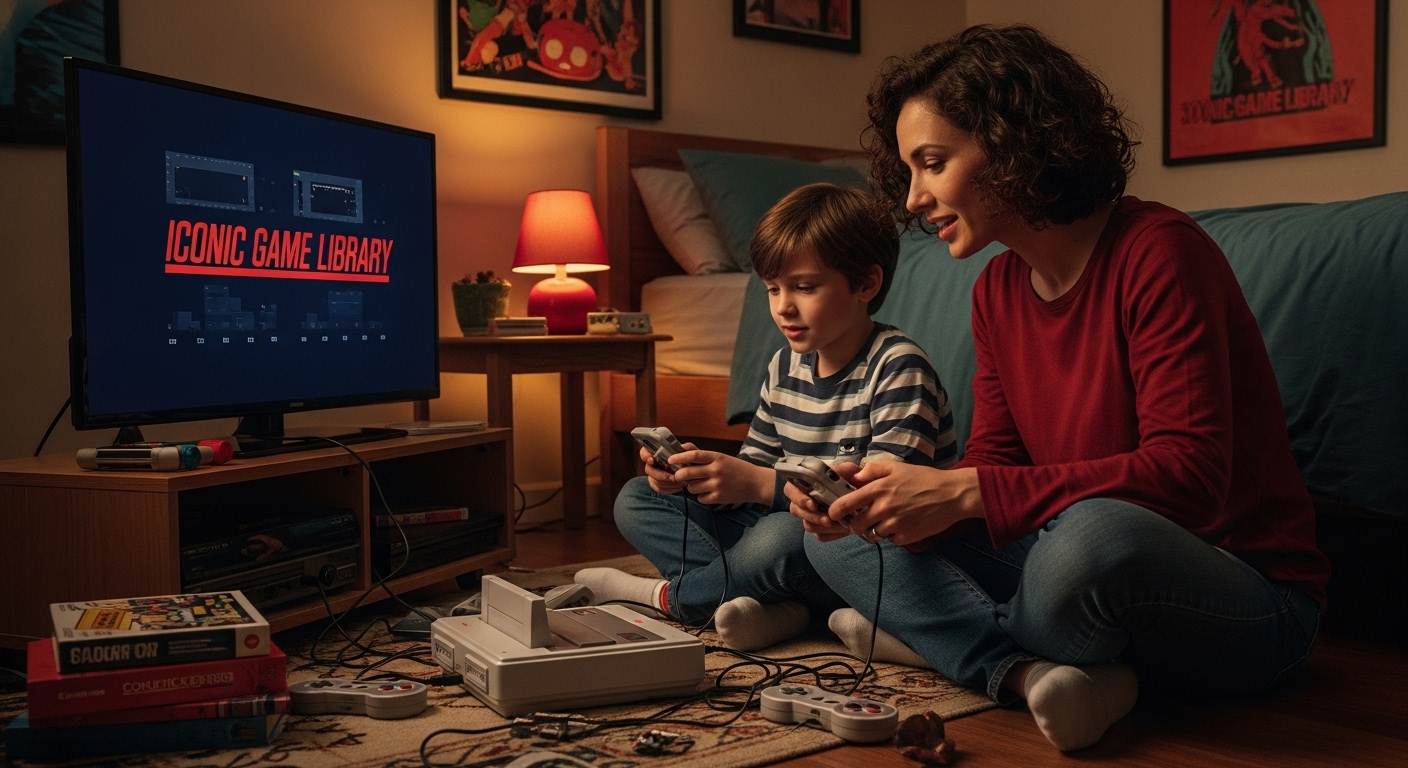 super nes classic family