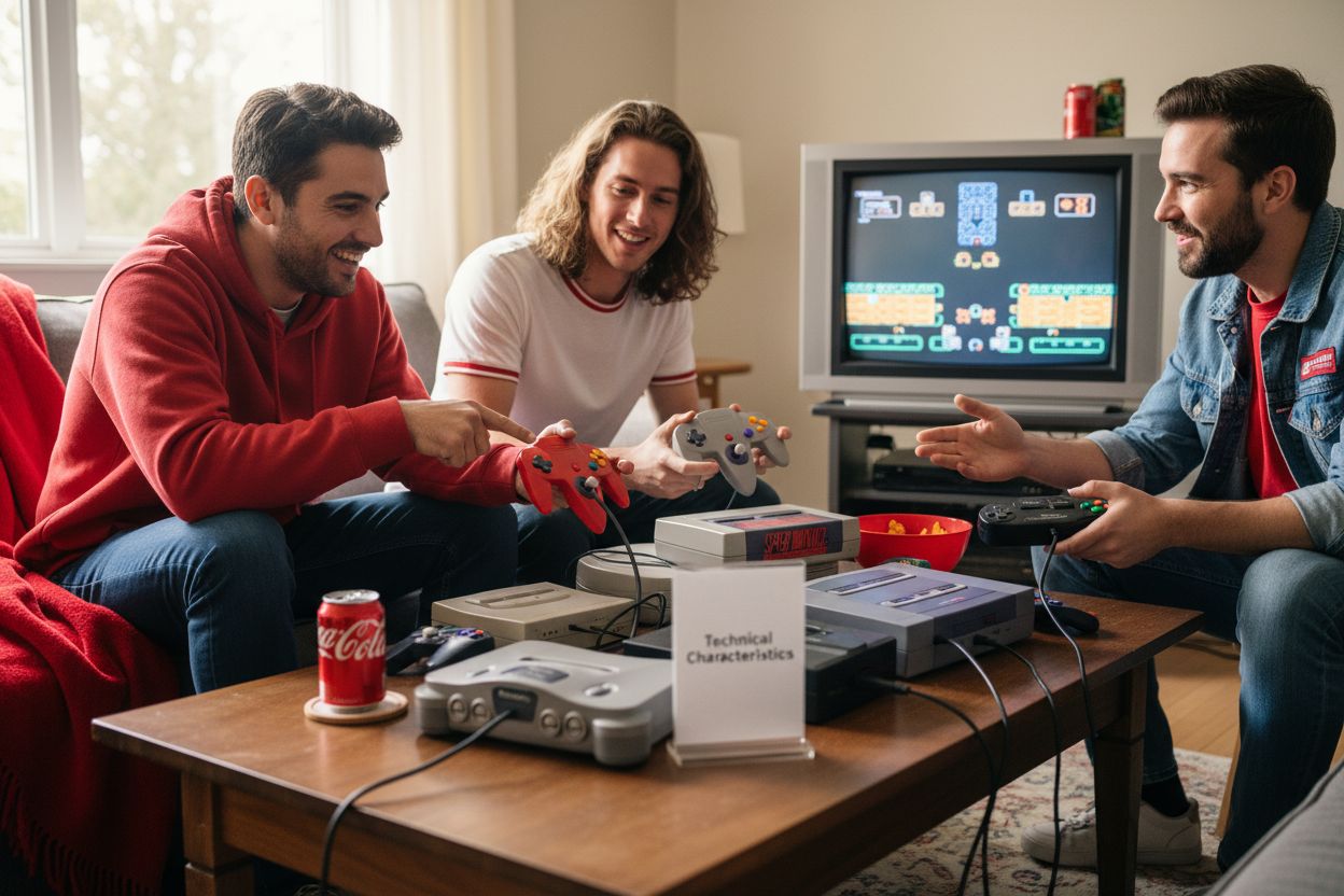 retro console comparison setup