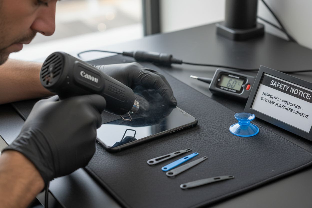 Heating iPhone display