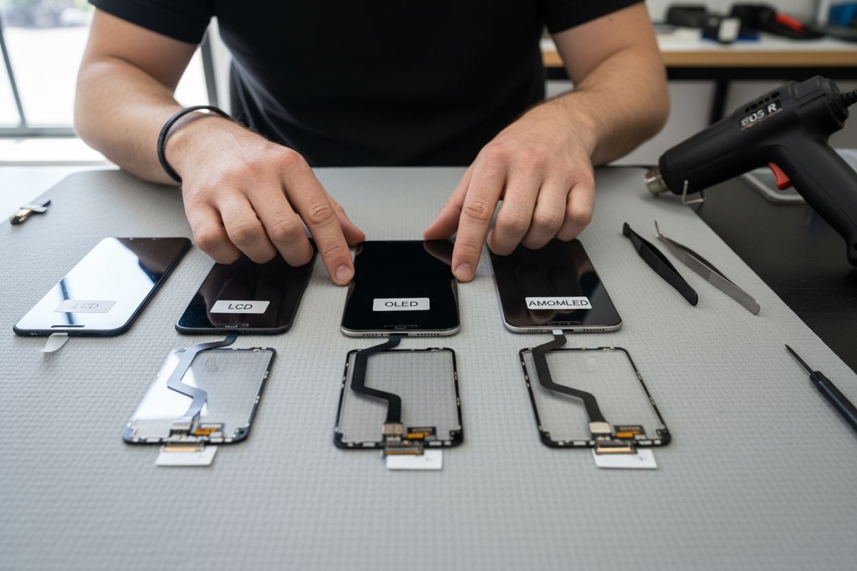 phone screen parts comparison