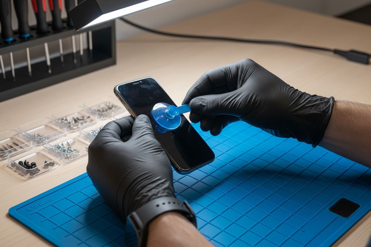 opening iPhone 11 screen technique