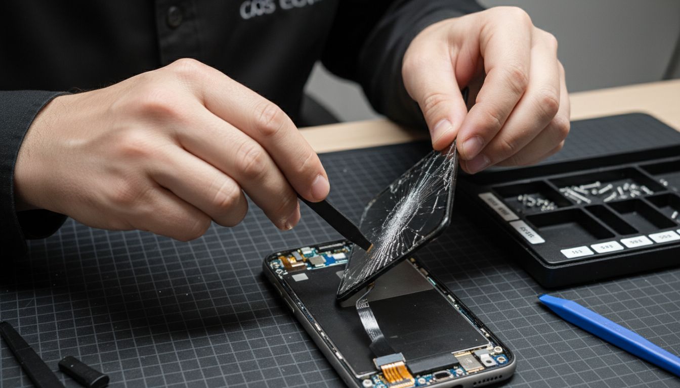 remove damaged phone screen