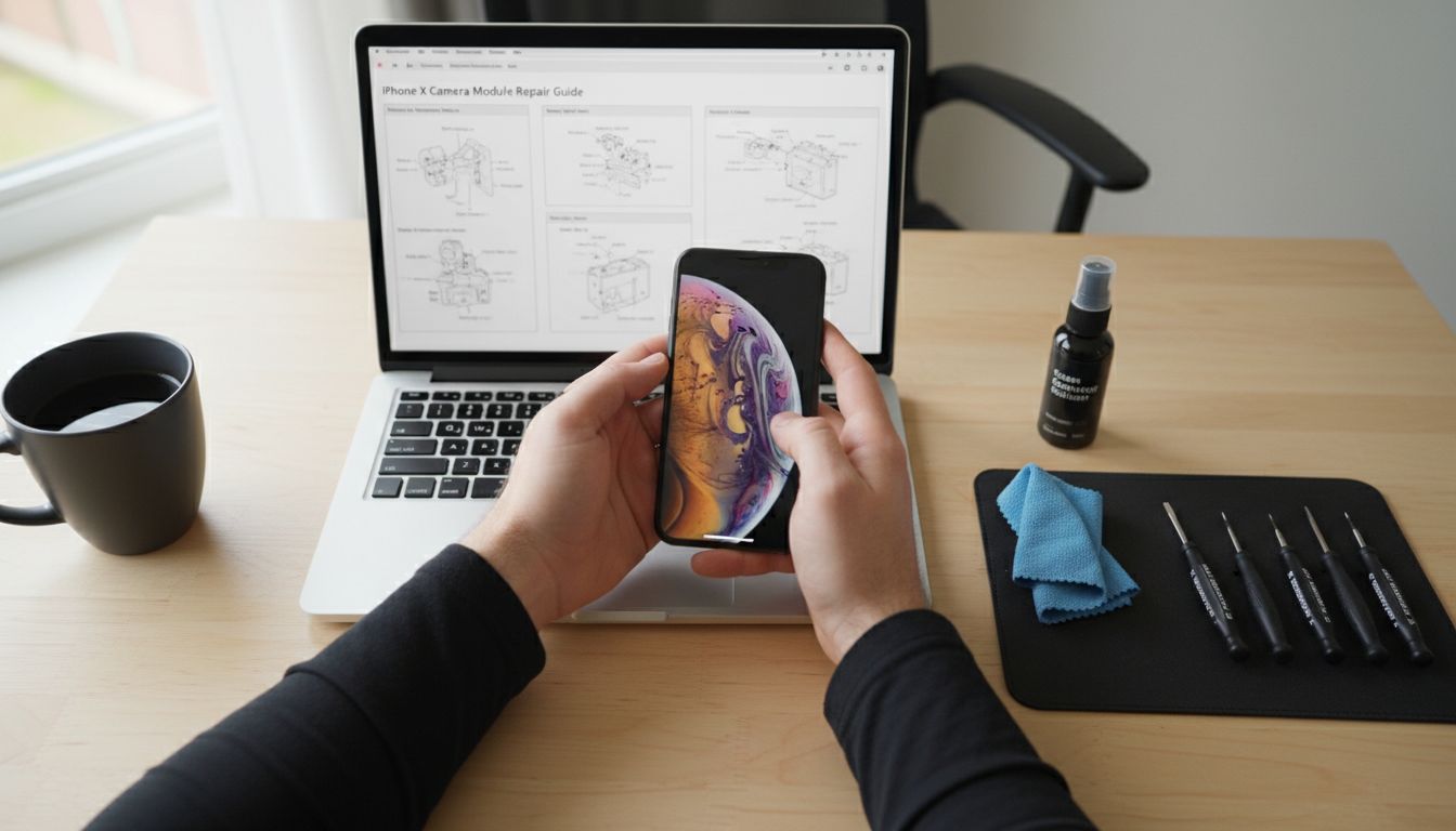 iPhone X blurry camera