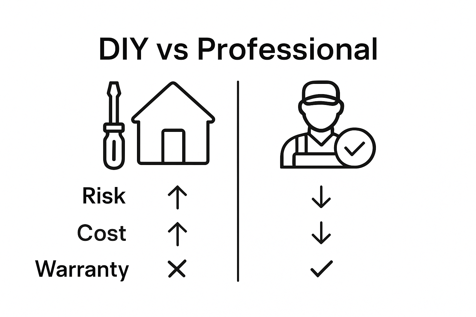 DIY versus professional phone battery infographic