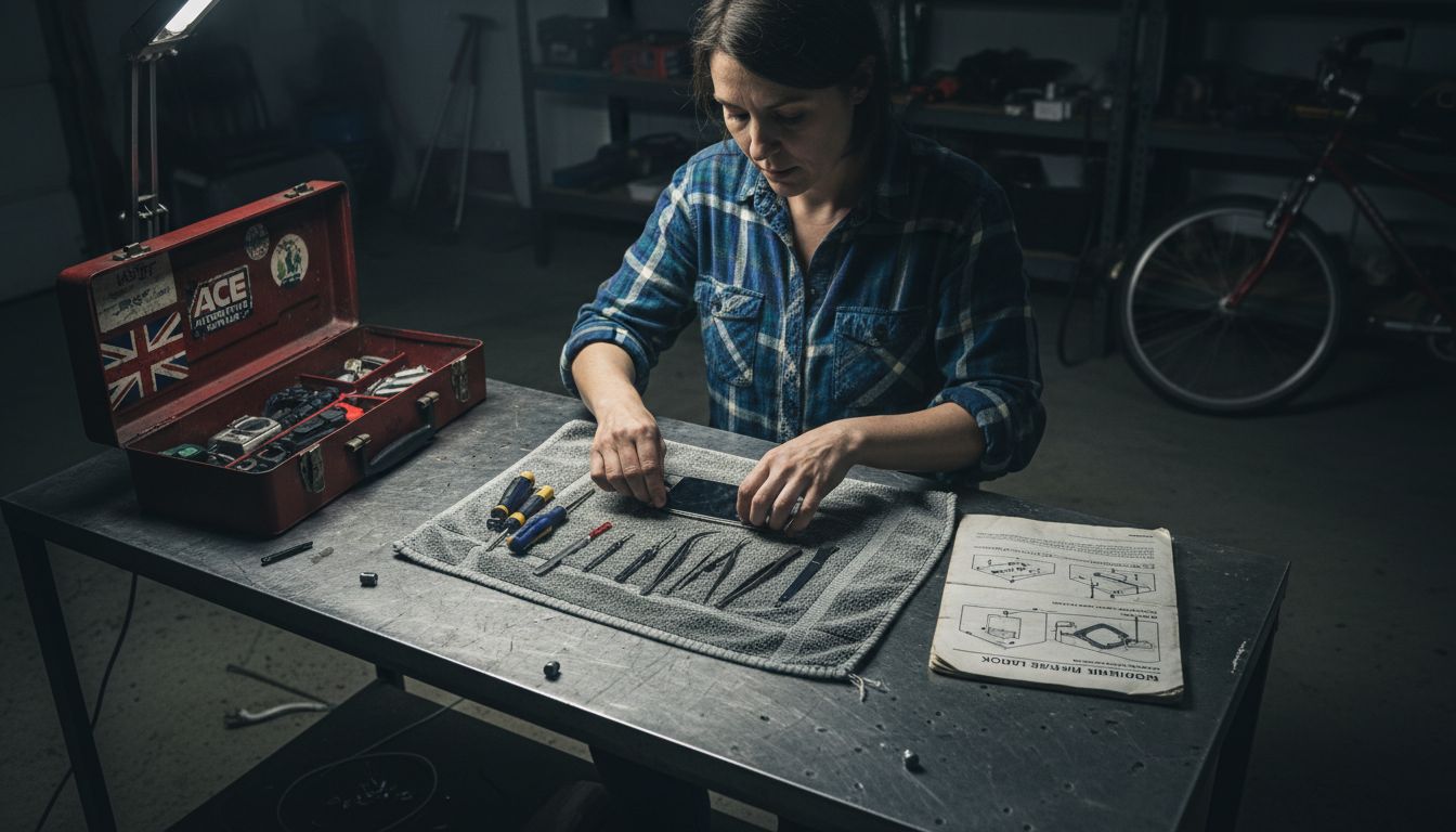 Workstation set up for phone repair