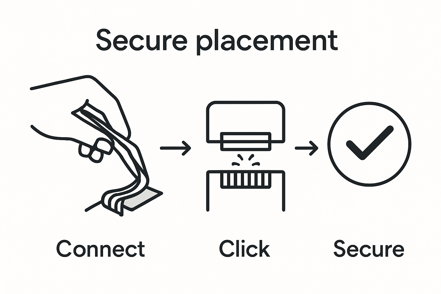 Infographic of screen connection process