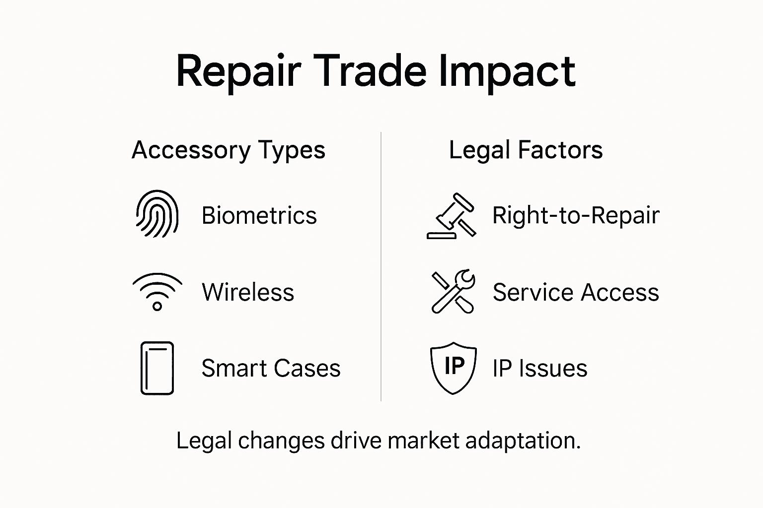 Infographic of repair trade impact and trends