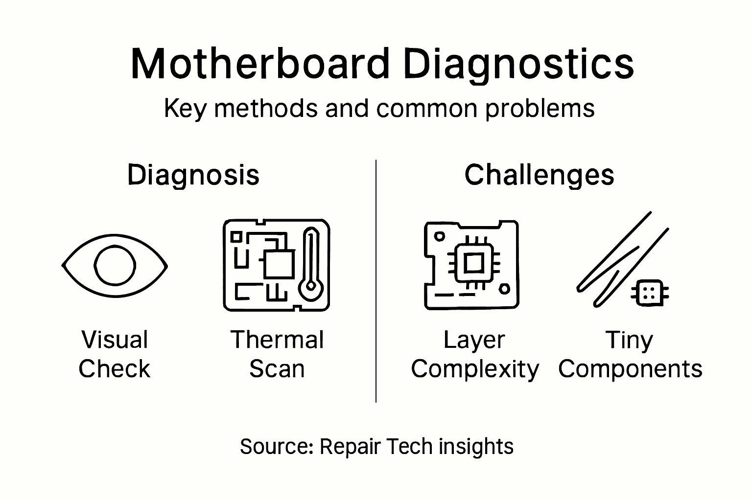 Infographic shows smartphone diagnostics and challenges