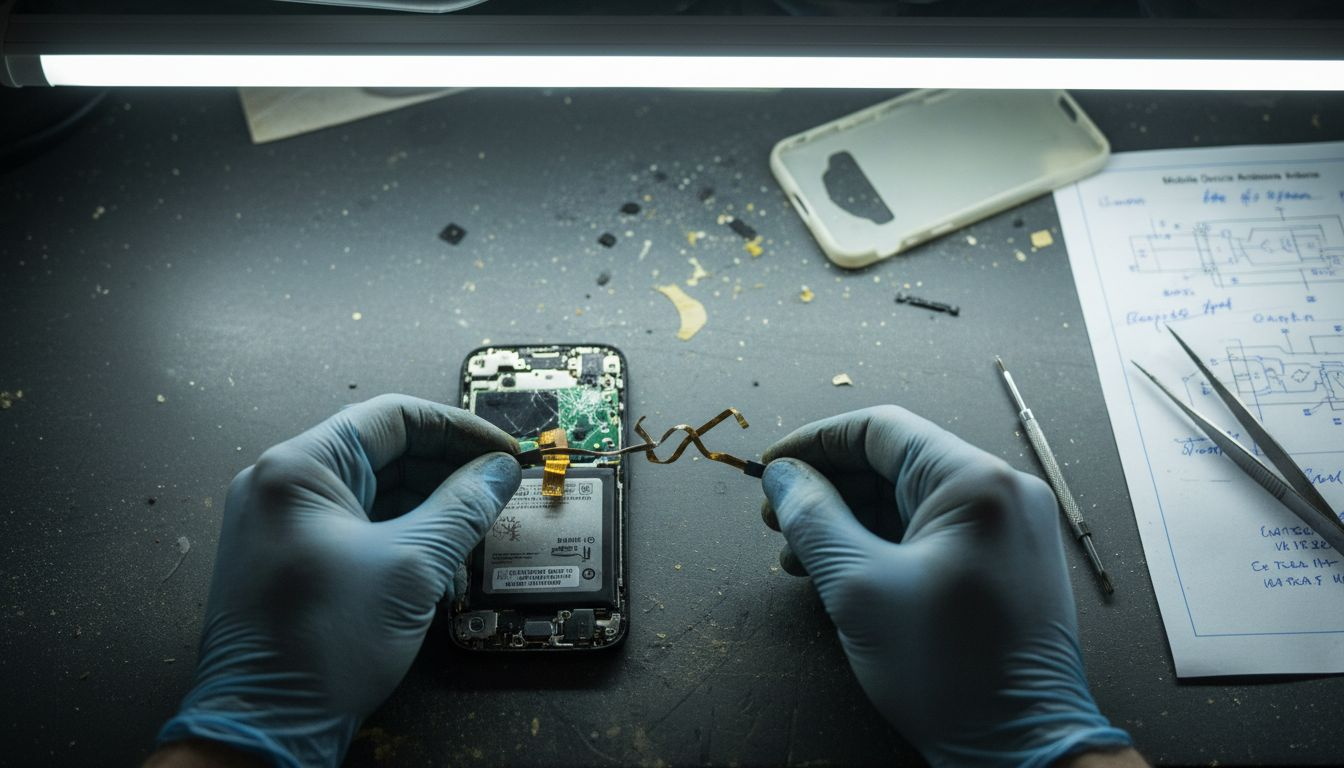 Damaged antenna flex cable replacement details