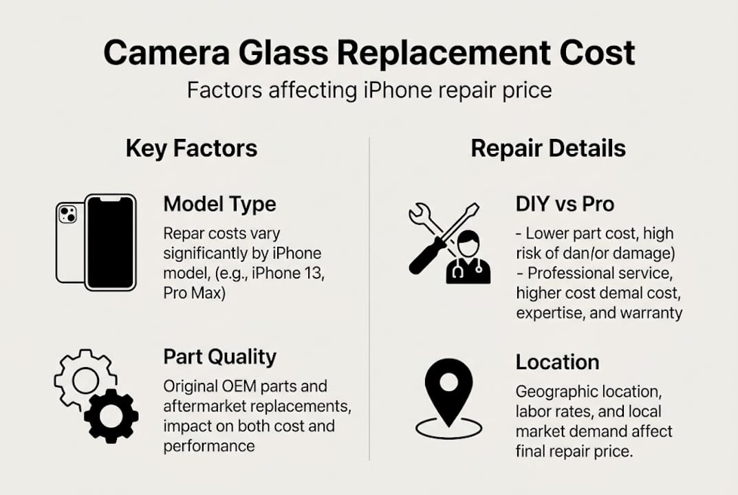 Infographic shows iPhone cost factors and repair details