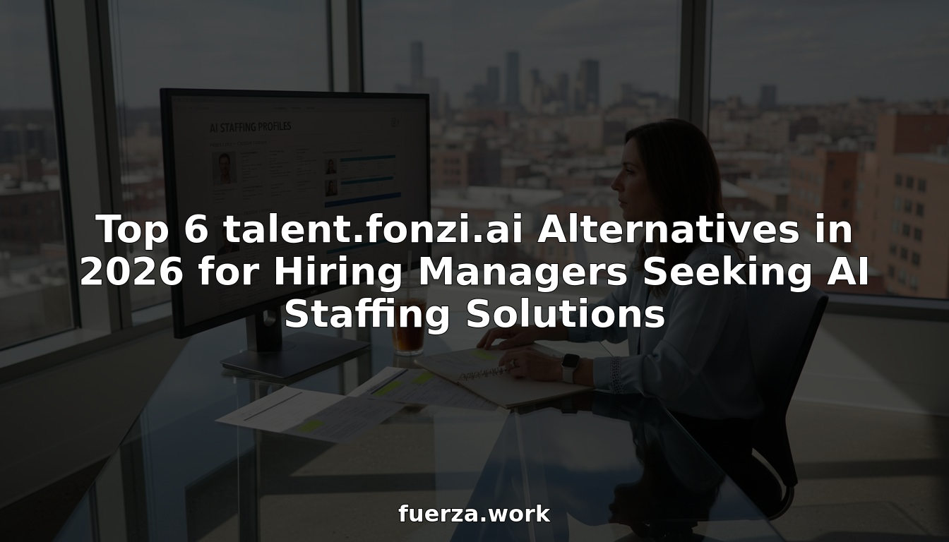Top 6 talent.fonzi.ai Alternatives in 2026 for Hiring Managers Seeking AI Staffing Solutions