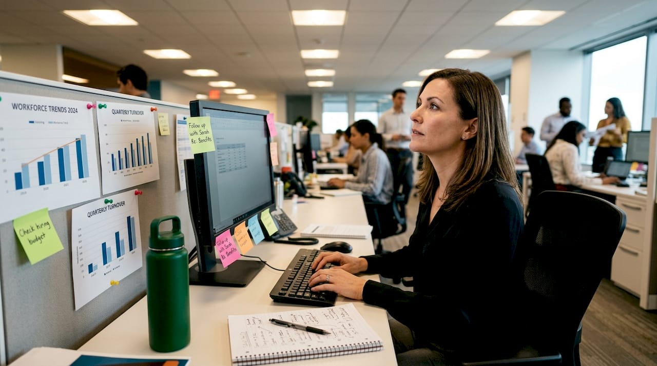 HR specialist handling workforce planning tasks