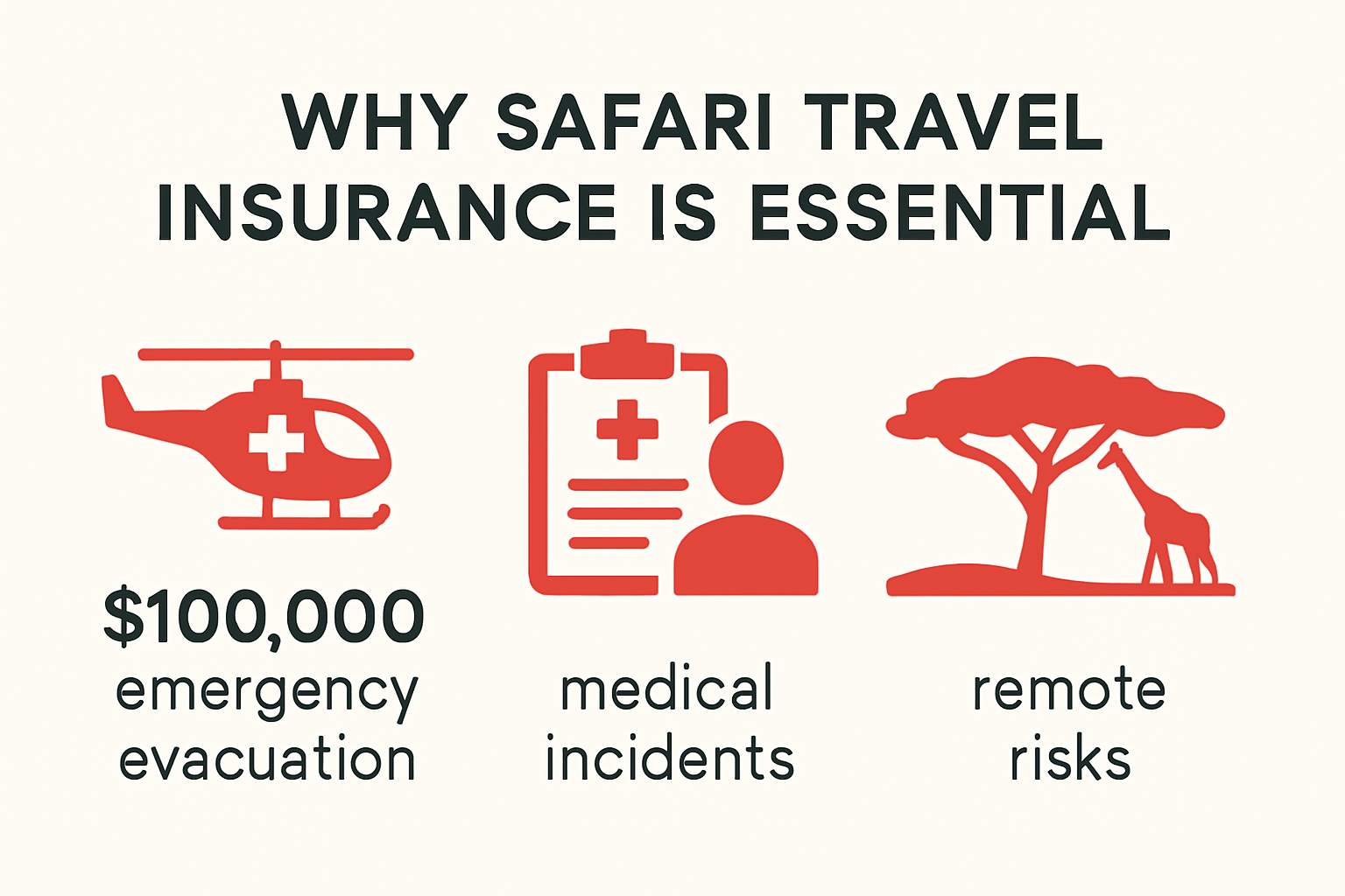 Essential reasons for safari travel insurance illustrated
