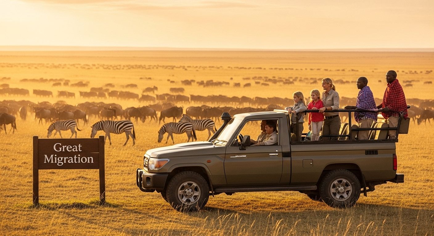 Great Migration Serengeti sunrise