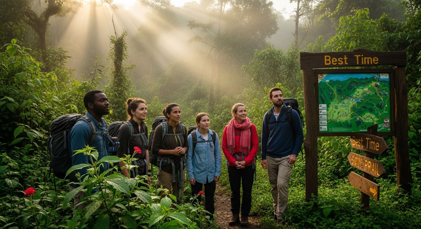 gorilla trekking sunrise forest