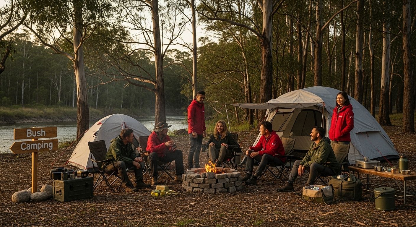 bush camping adventure