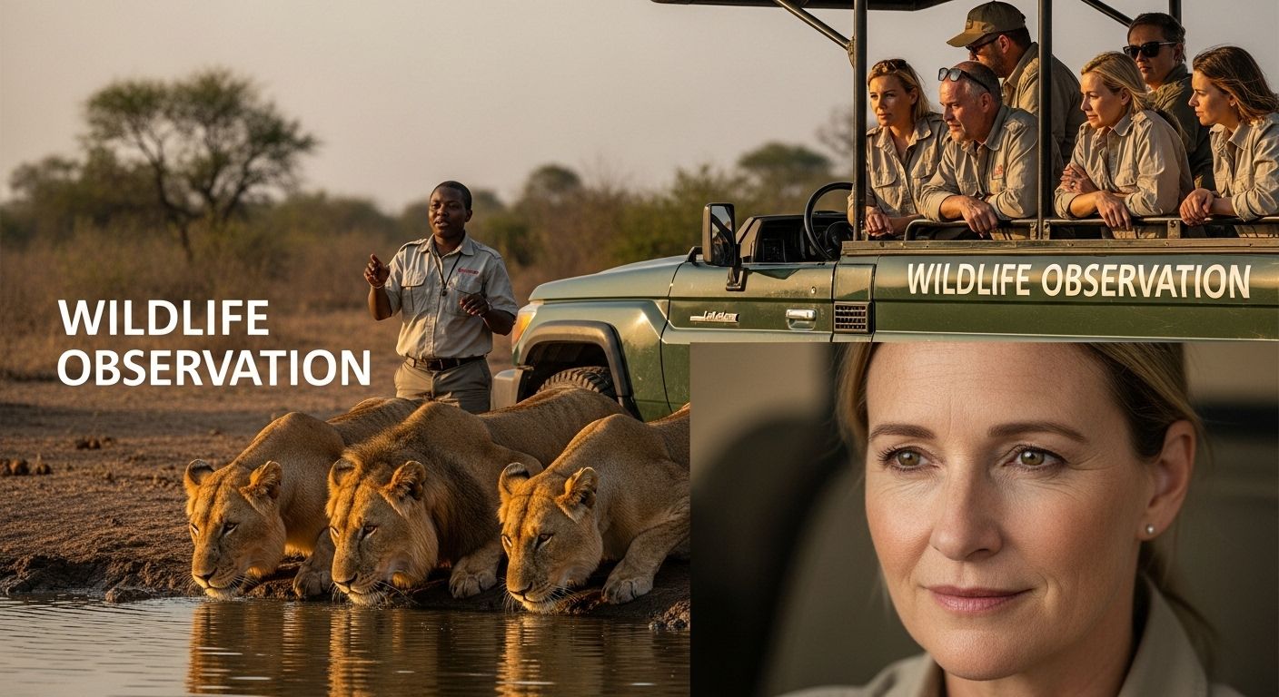 African safari wildlife observation