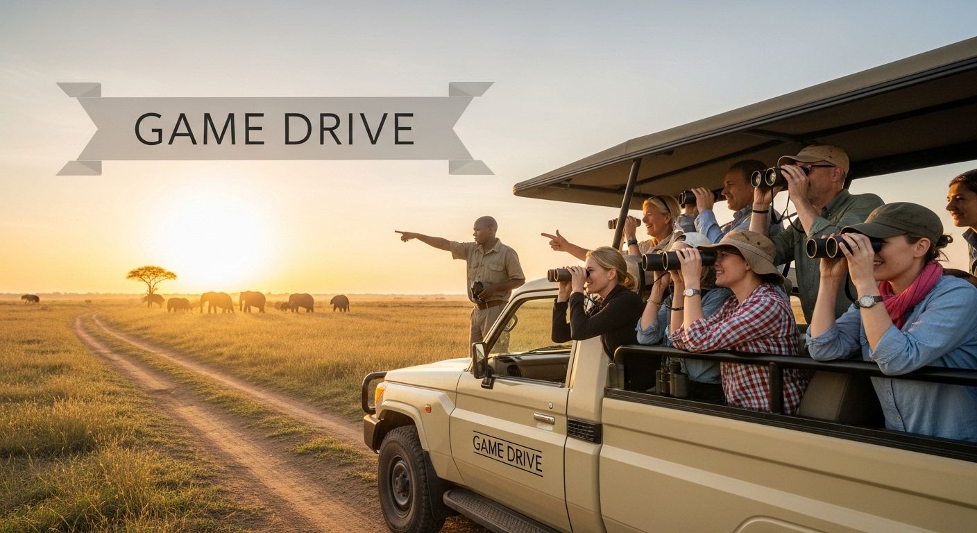 African safari game drive