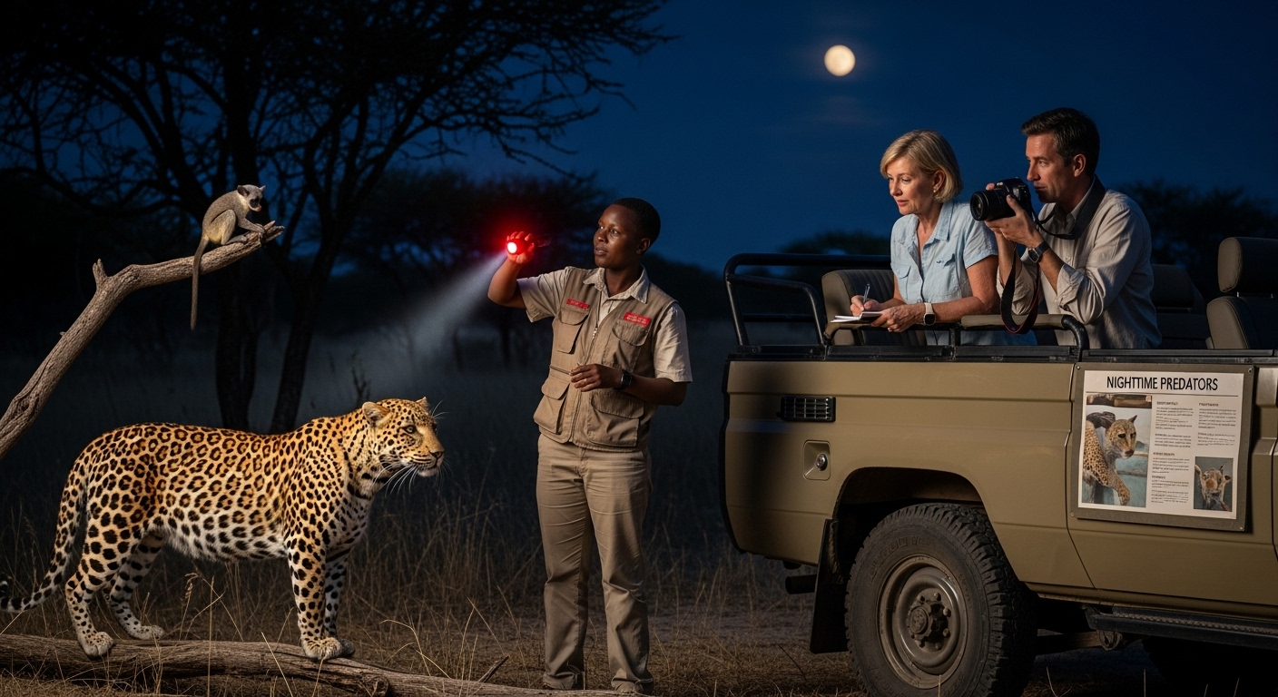 nighttime safari predators