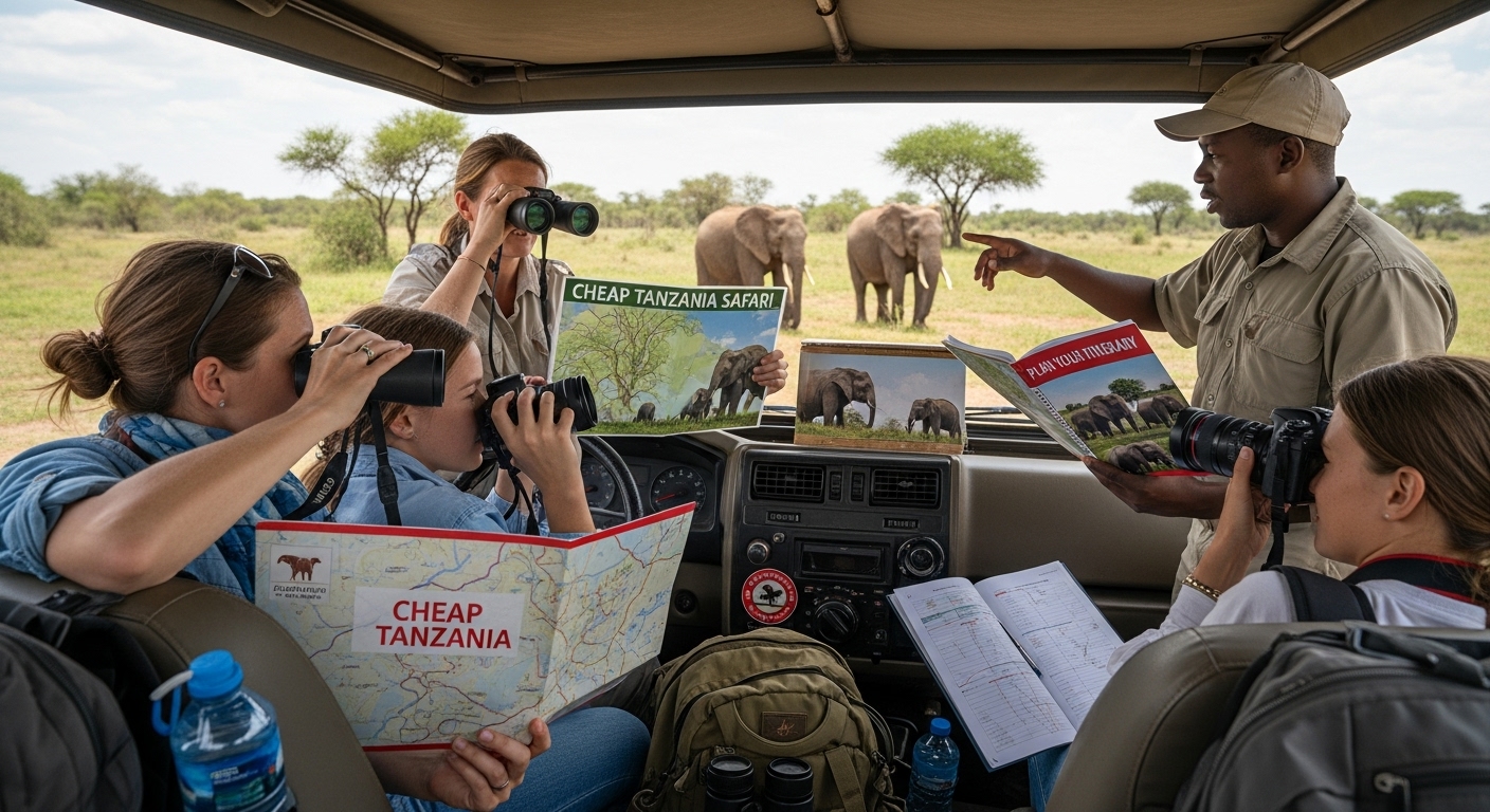 cheap tanzania safari itinerary
