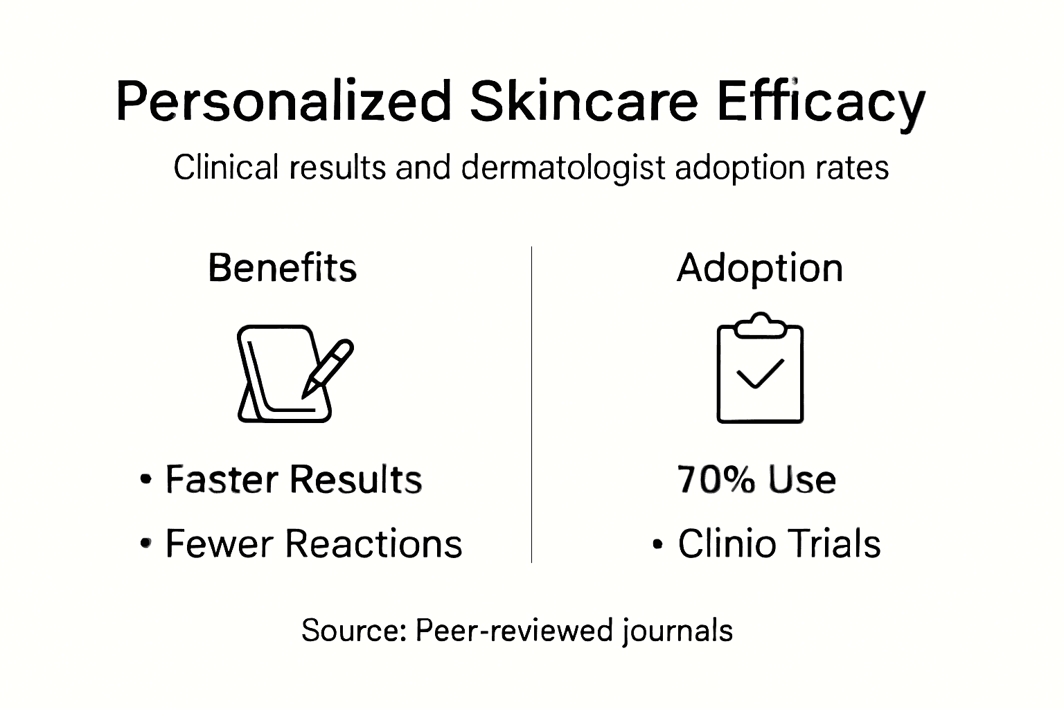 Infographic ranking personalized skincare benefits
