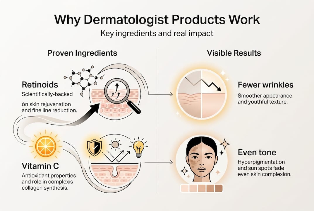 Infographic lists key ingredients and results