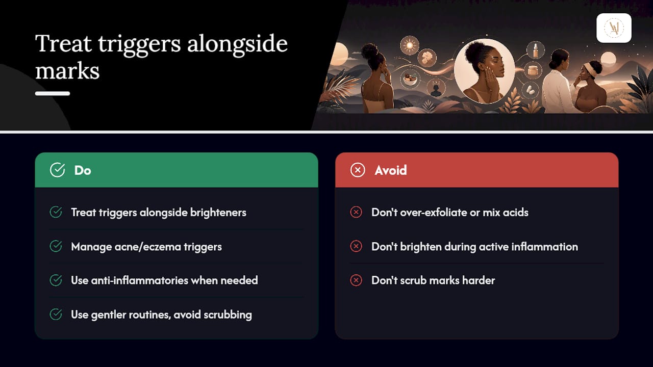 Why treating the trigger matters as much as treating the mark — overview diagram
