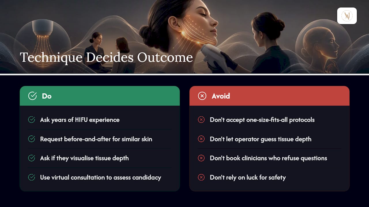 A clinician's view on why technique decides the outcome — overview diagram