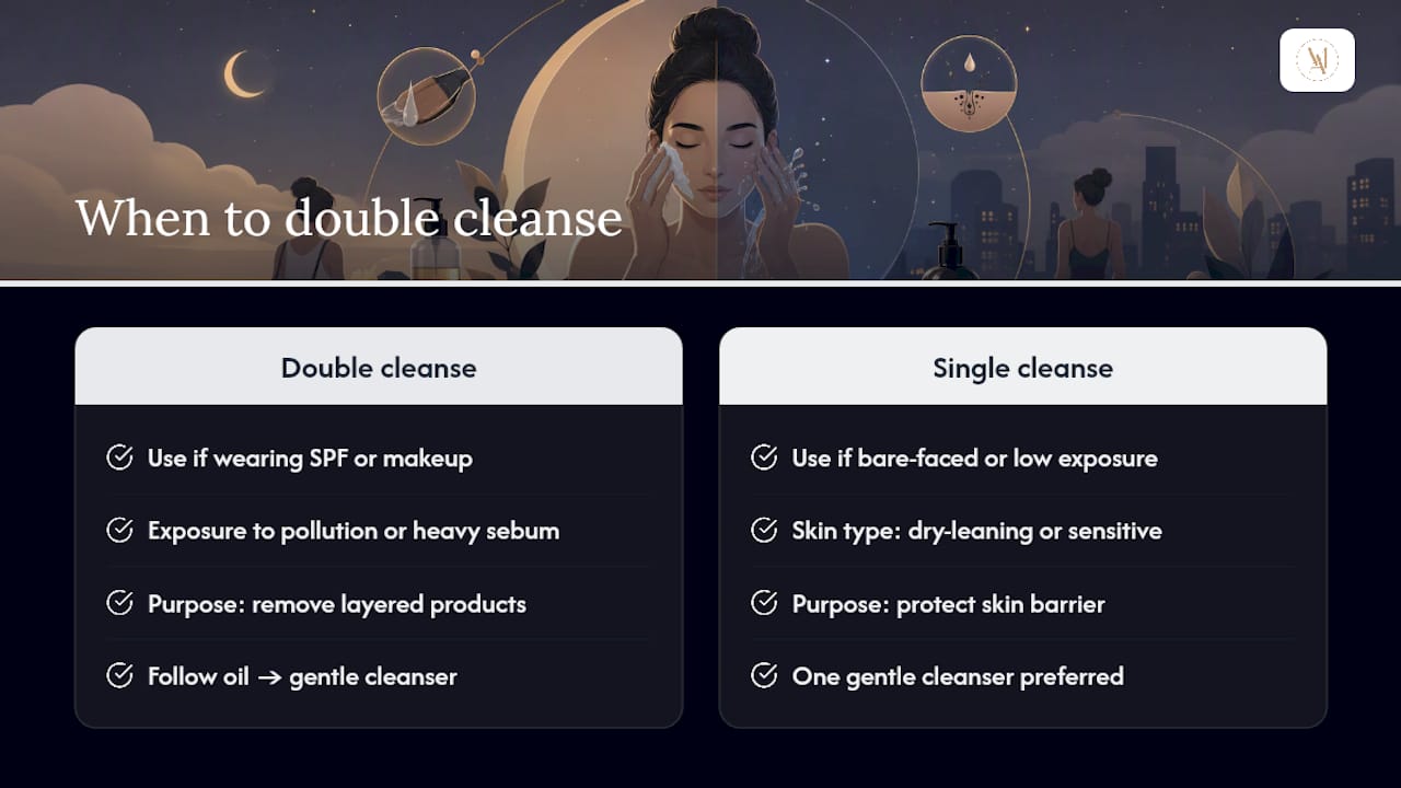 When to use one or two cleansing steps