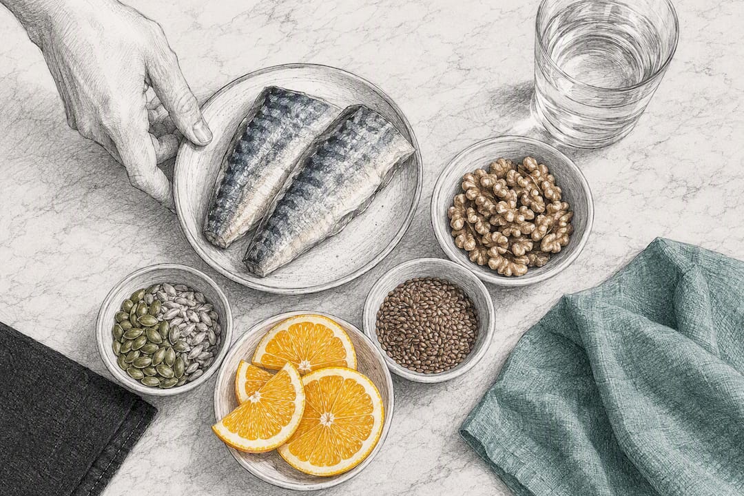 Foods associated with supporting skin barrier recovery