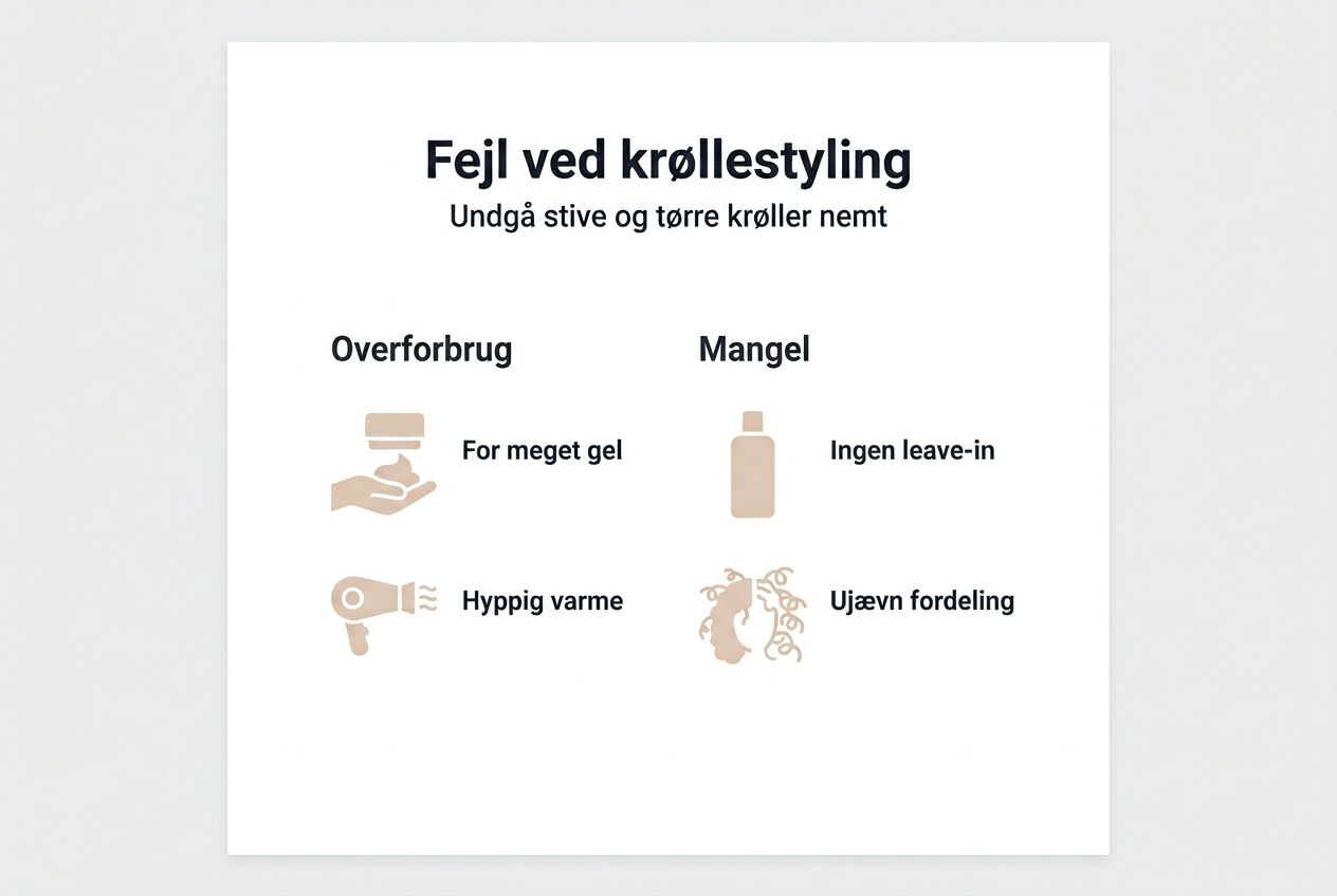 Infografik: Typiske fejl når du styler krøllet hår