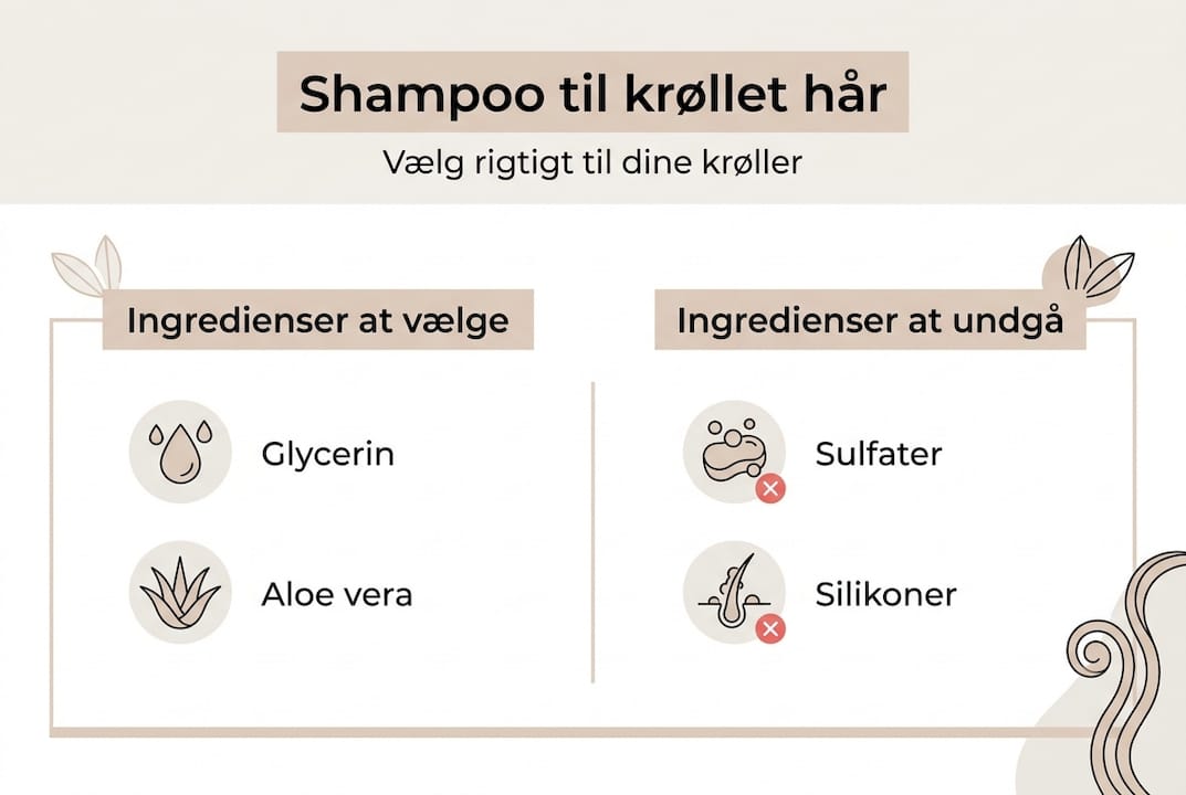 Guide: Sådan vælger du den rette shampoo til krøllet hår – se vores infografik