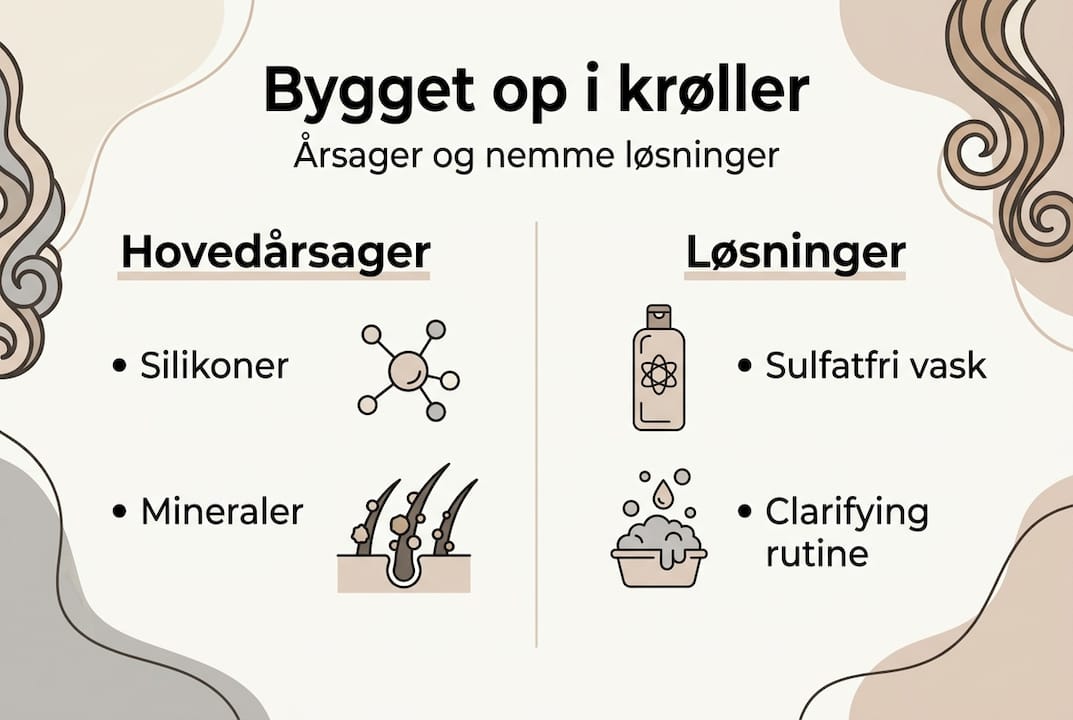 Grafisk guide: Sådan undgår du produktrester i krøllet hår
