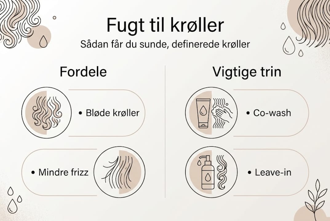 Grafisk guide: Sådan får du fugtige og veldefinerede krøller