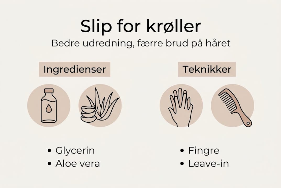 Oversigt: Sådan vælger du det rette slips til krøllet hår