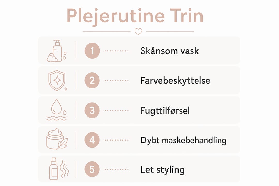 Guide i billeder: Sådan passer du bedst på farvet, krøllet hår – trin for trin