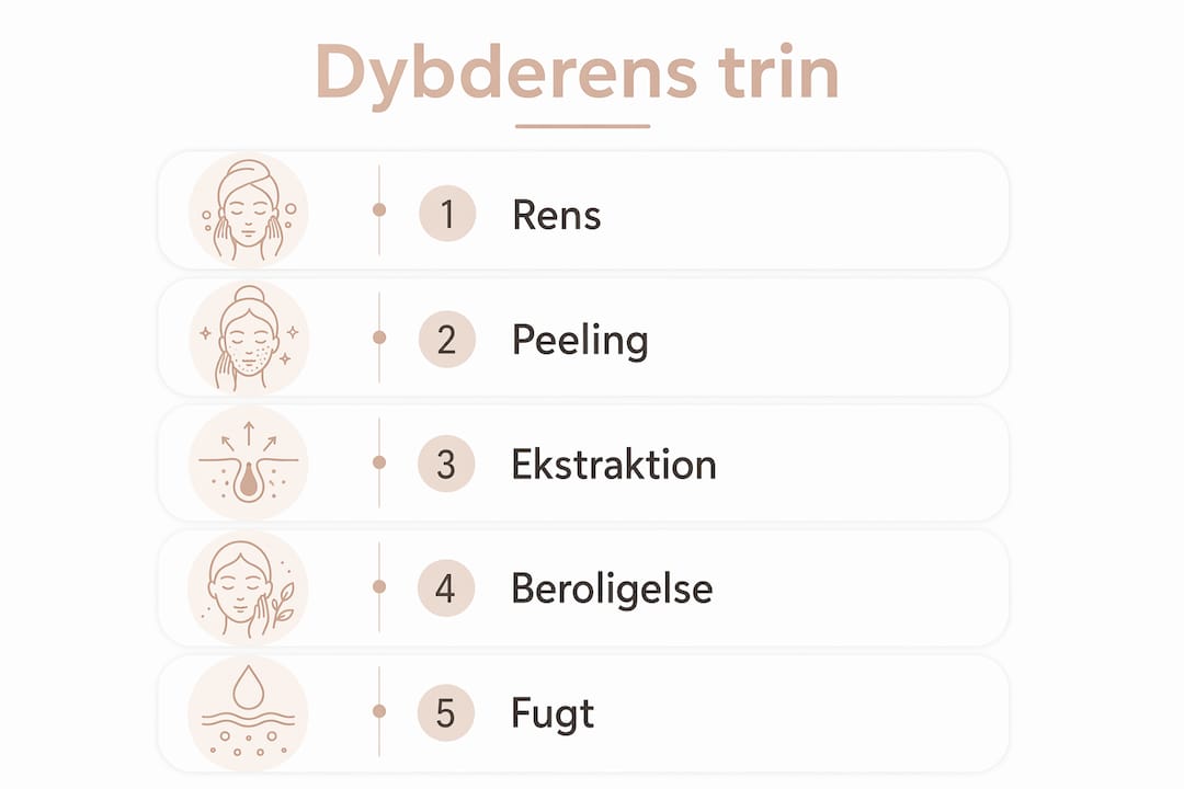 Grafisk guide: Sådan får du en grundig ansigtsrens – trin for trin
