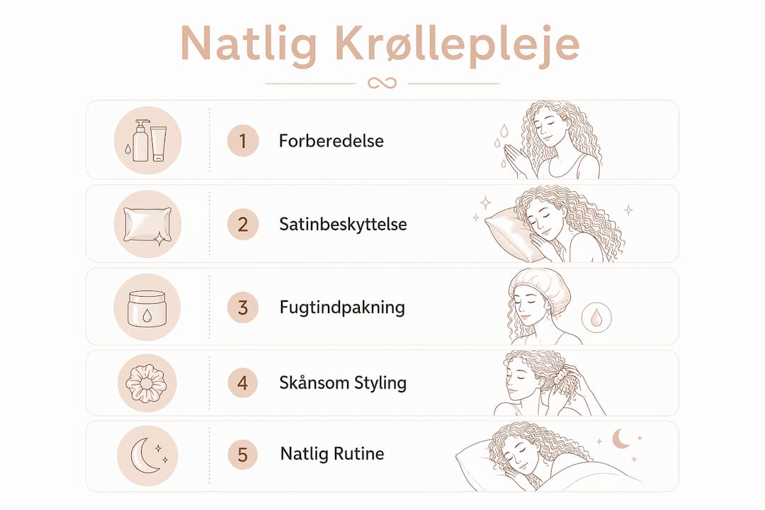 Guide: Sådan passer du bedst på dine krøller om natten – trin for trin