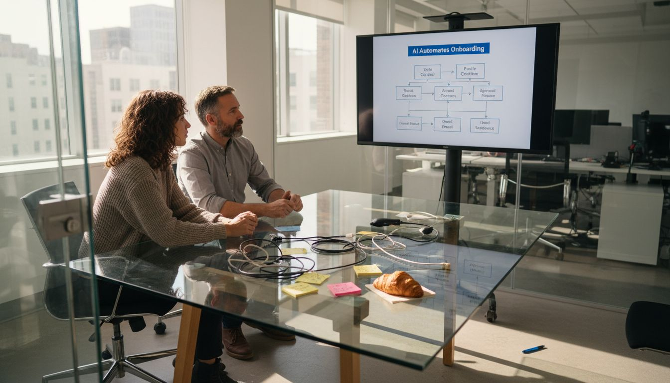 Team viewing AI workflow automation