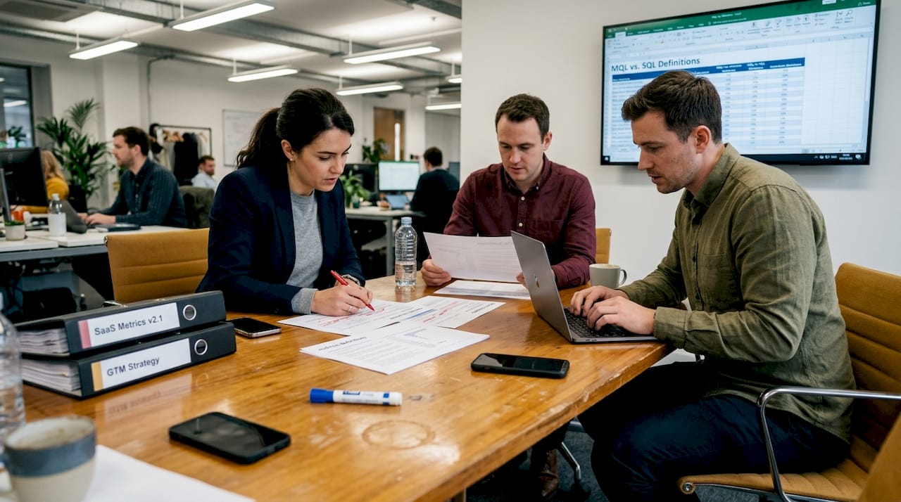 Workshop reviewing SaaS metrics definitions
