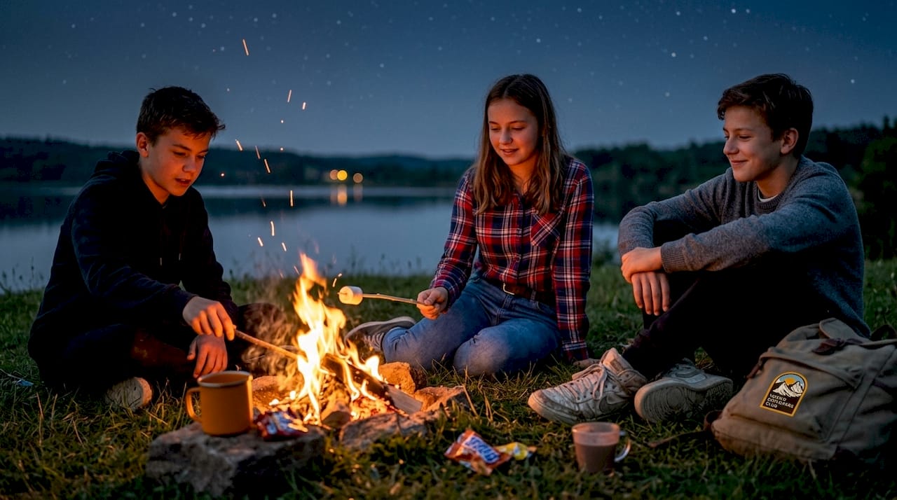 How to Make Friends at Camp: Tips for Kids and Teens 2 Teens connecting over evening campfire