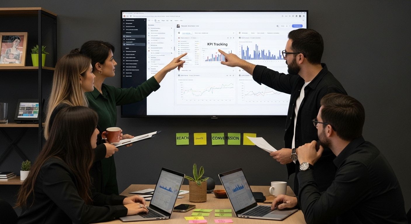 social media KPI tracking demonstration